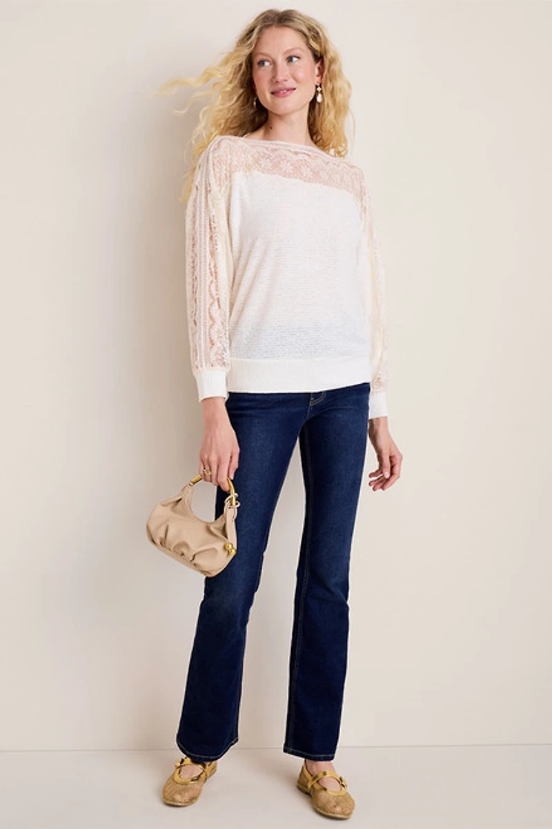 Sally Lace Dolman Top