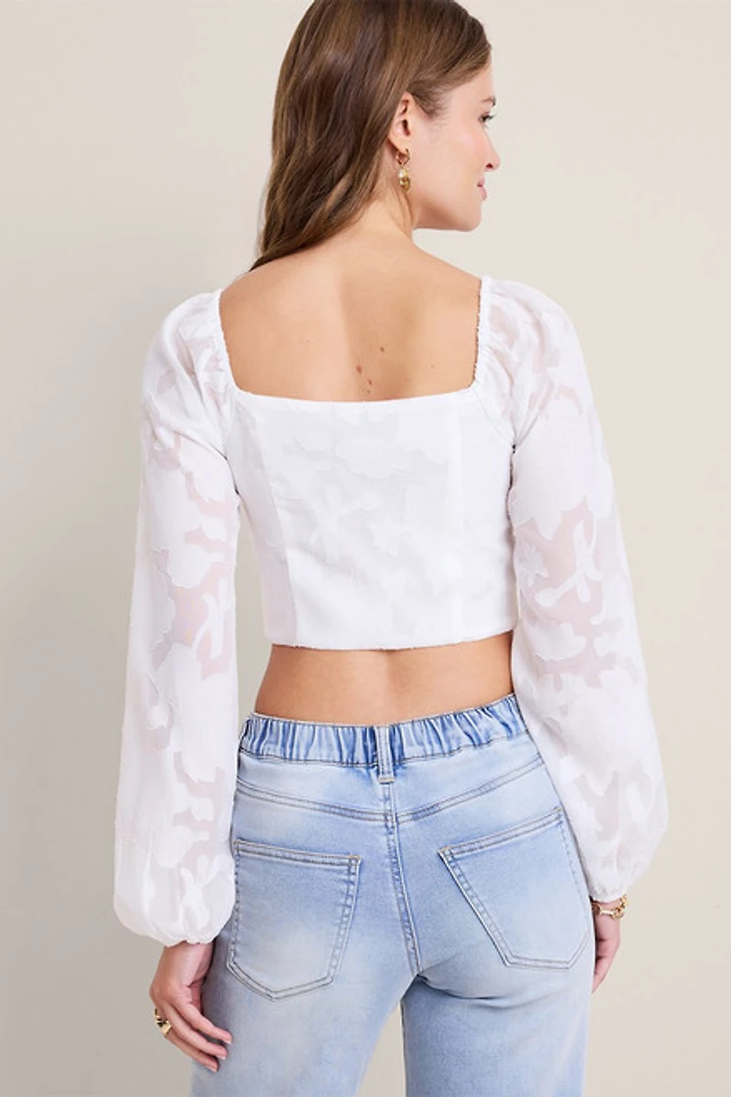 Lola Jacquard Corset Blouse