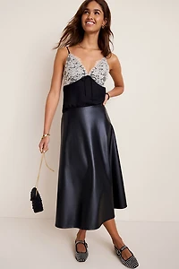 Alyson Lace Satin Tank