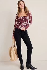 Ella Mesh Floral Top