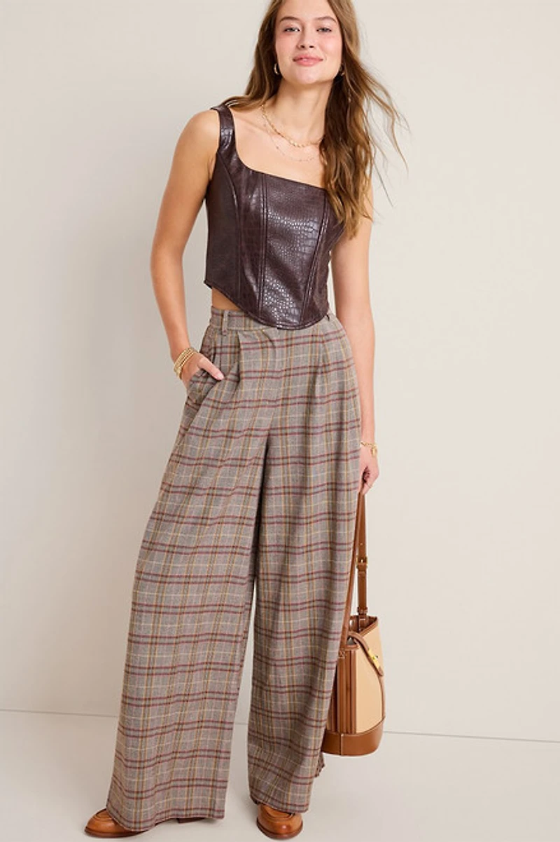 Taylor Plaid Trouser Pant