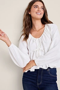 Emma Long Sleeve Tiered Blouse