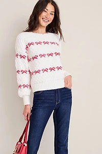Tracey Bow Stripe Sweater