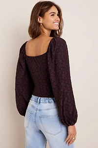 Jane Balloon Sleeve Bodysuit