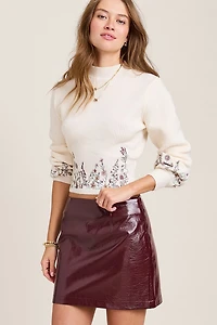 Roslyn Faux Leather Mini Skirt
