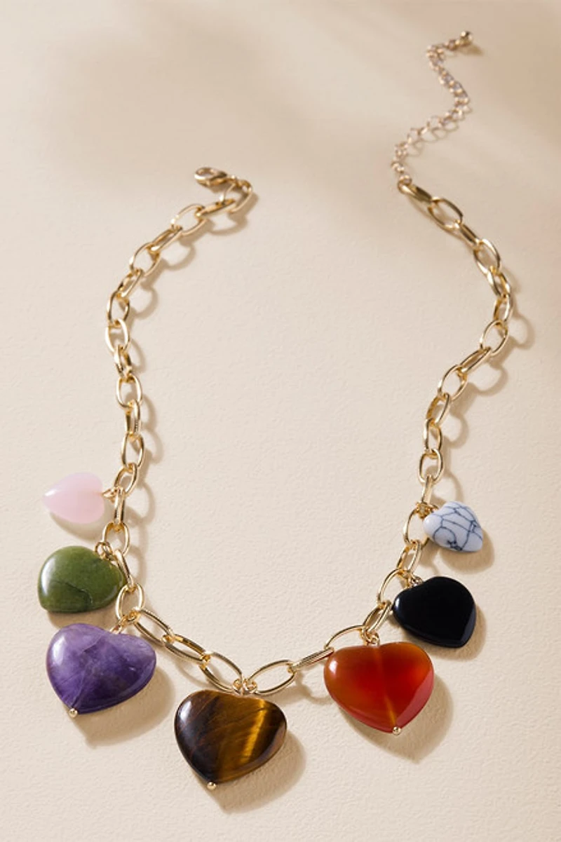 Joy Charm Heart Necklace