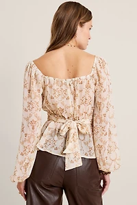 Elena Toile Print Blouse