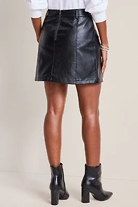 Olivia Faux Leather Mini Skirt