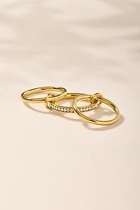 Cara Stainless Steel Interlocked Ring