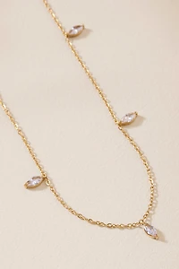 Zoe Teardrop Crystal Necklace