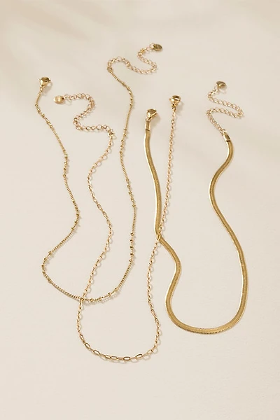 Lea Gold Layered Chain Necklace