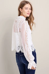 Aisha Long Sleeve Lace Blouse