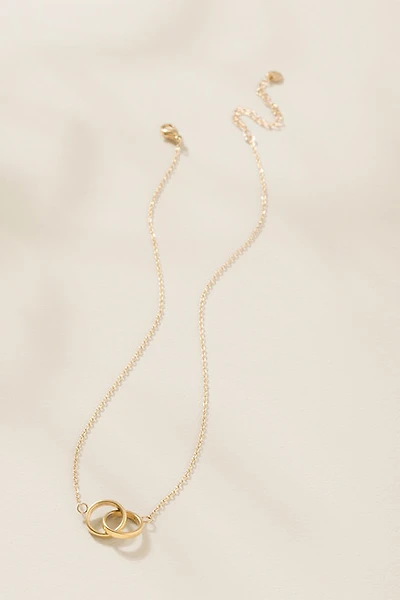 Tina Gold Interlocked Pendant Necklace