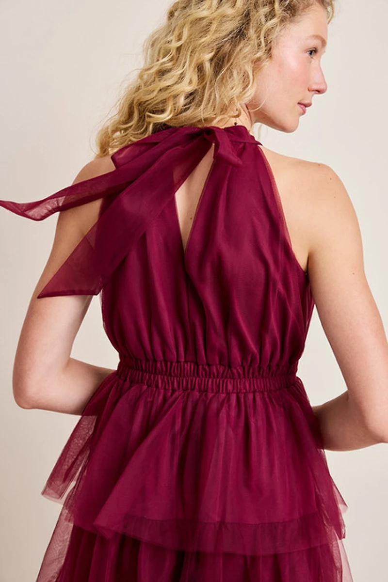 Eleanor Tiered Tulle Maxi Dress