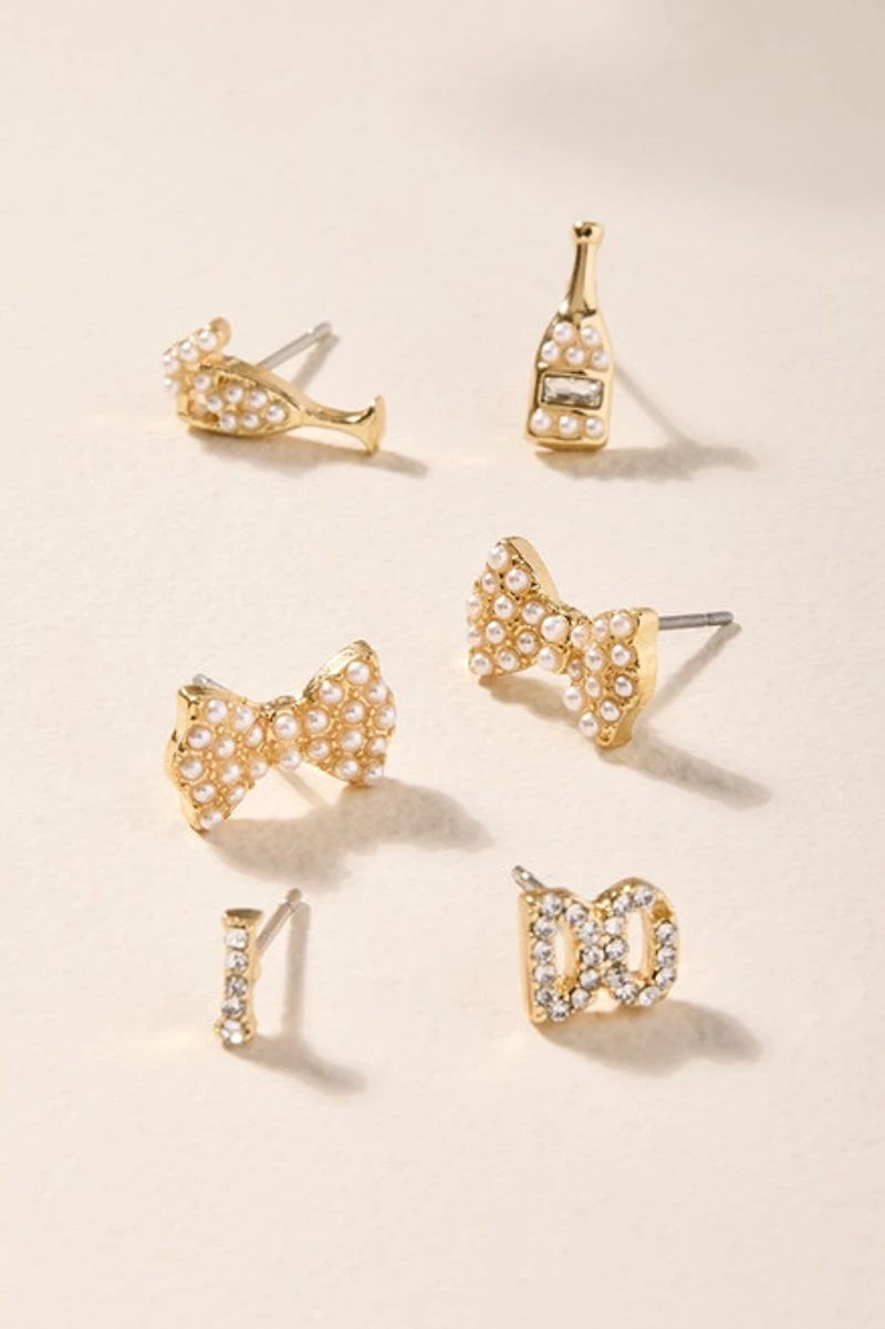 I Do Stud Earring Set