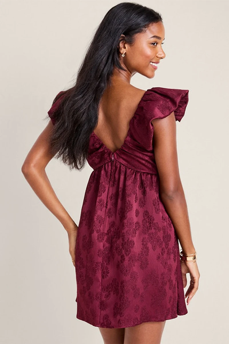 Sofia Jacquard Mini Dress