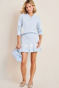 Lilly Floral Knit Mini Skirt