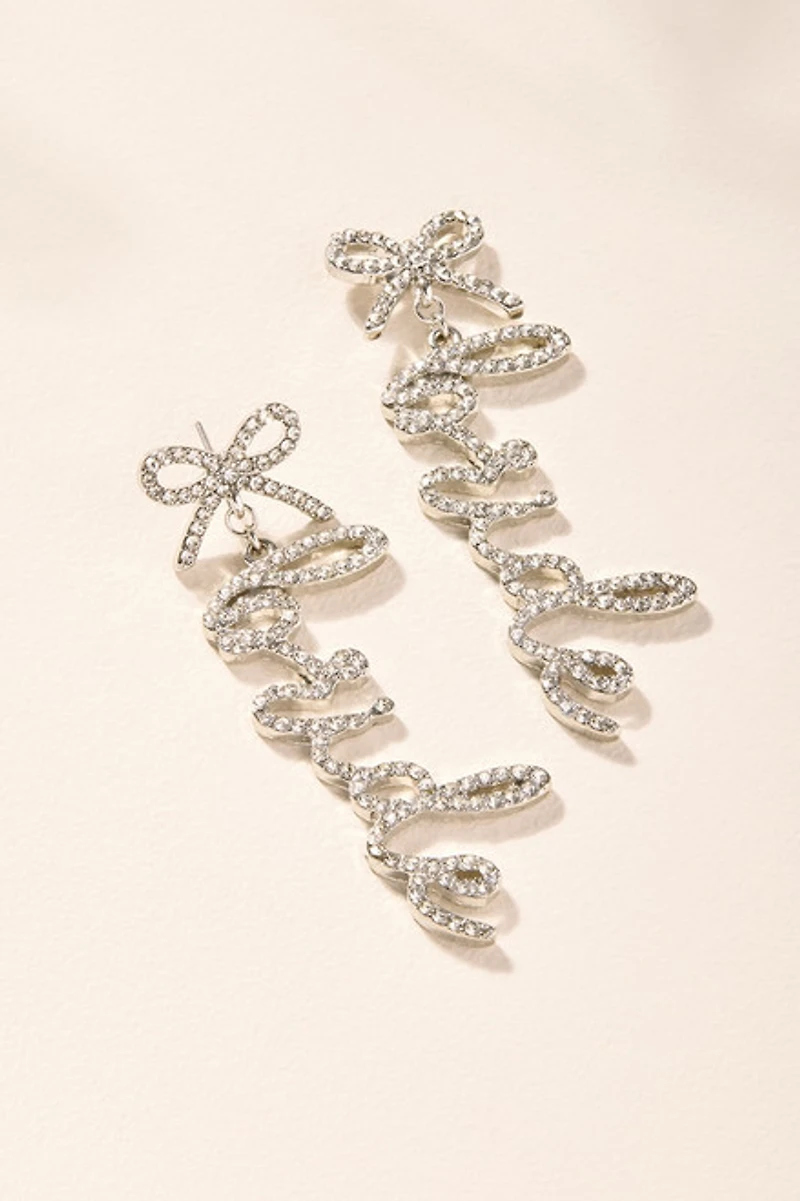 Bride Pavé Chandelier Earrings