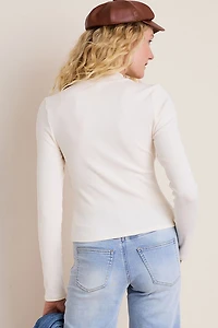 Alyson Mock Neck Long Sleeve Top