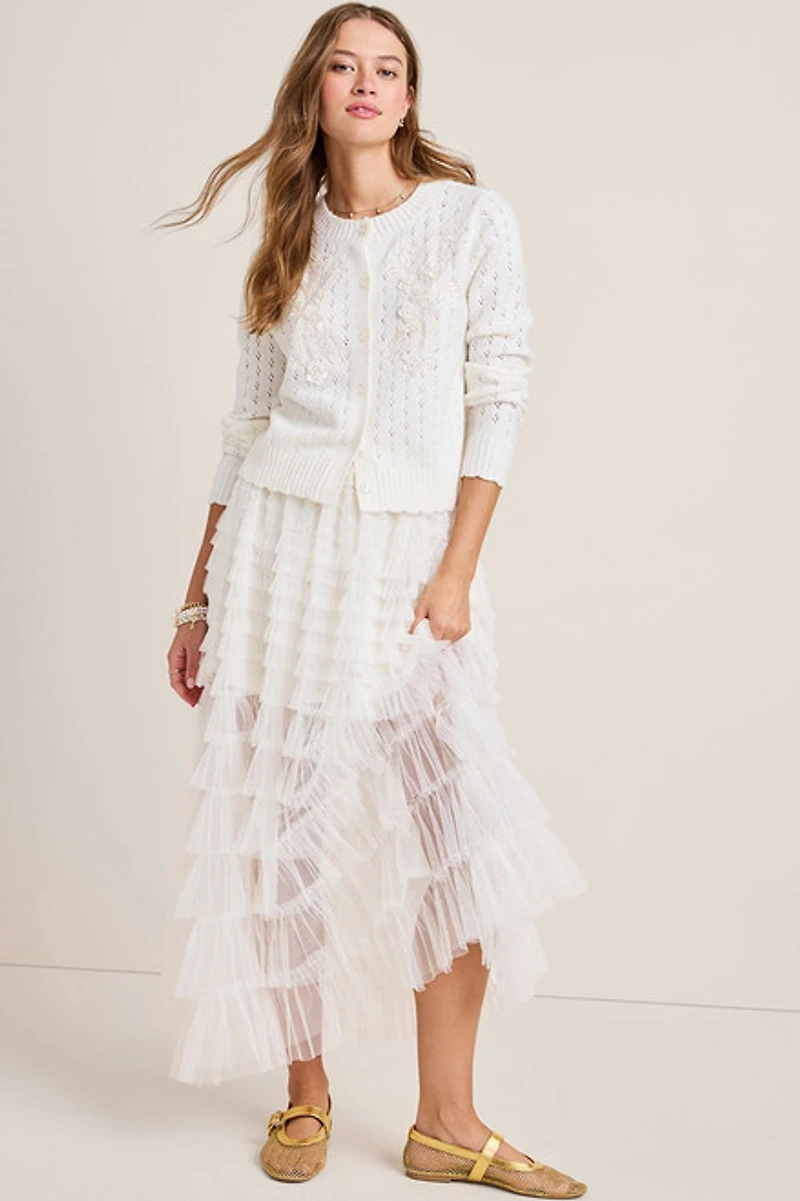 Rachael Tiered Tulle Maxi Skirt