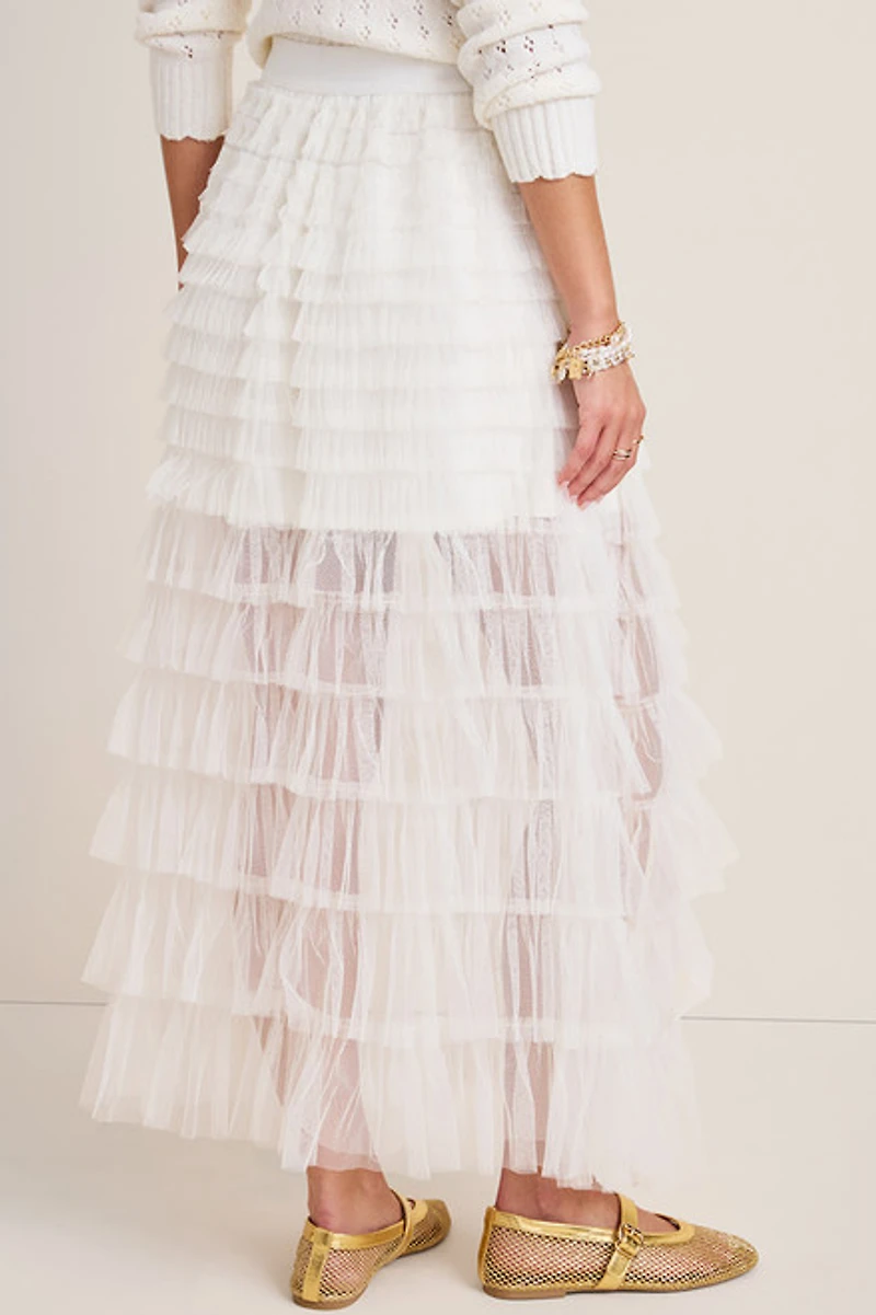 Rachael Tiered Tulle Maxi Skirt