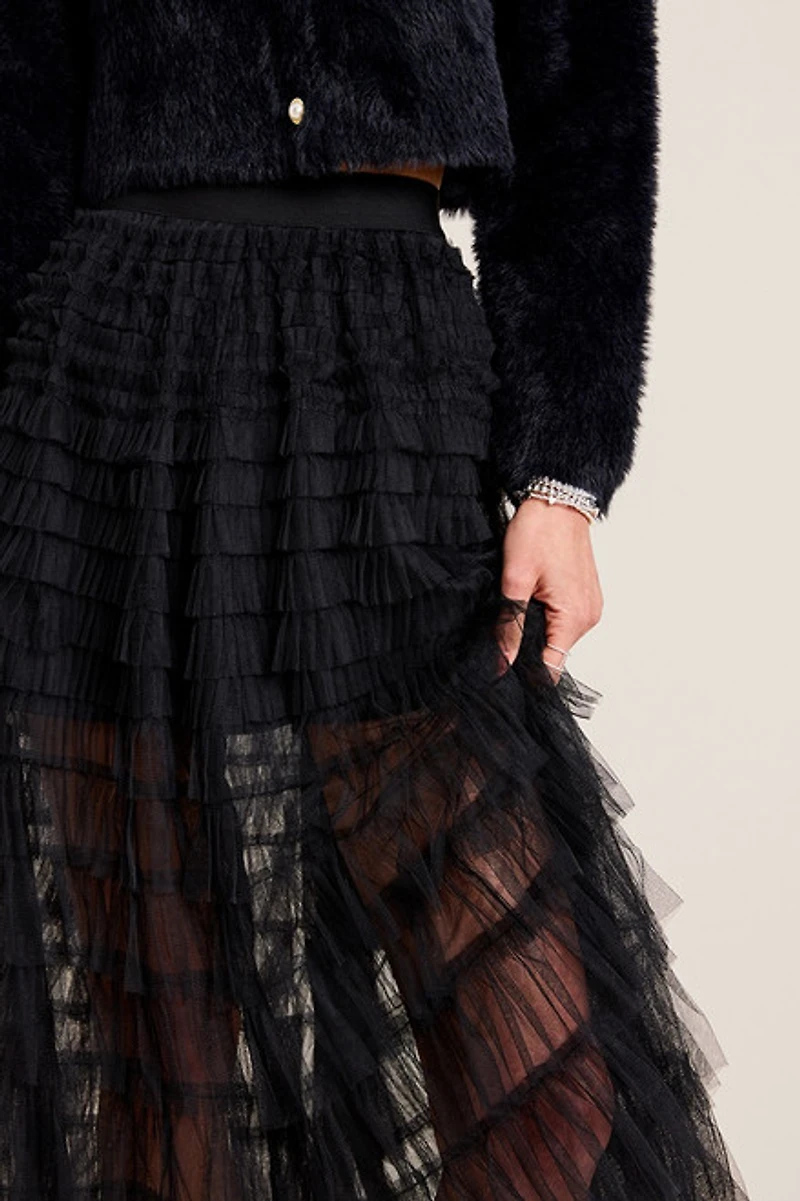 Rachael Tiered Tulle Maxi Skirt