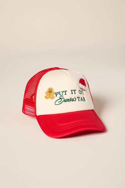 Santa’s Tab Embroidered Trucker Hat
