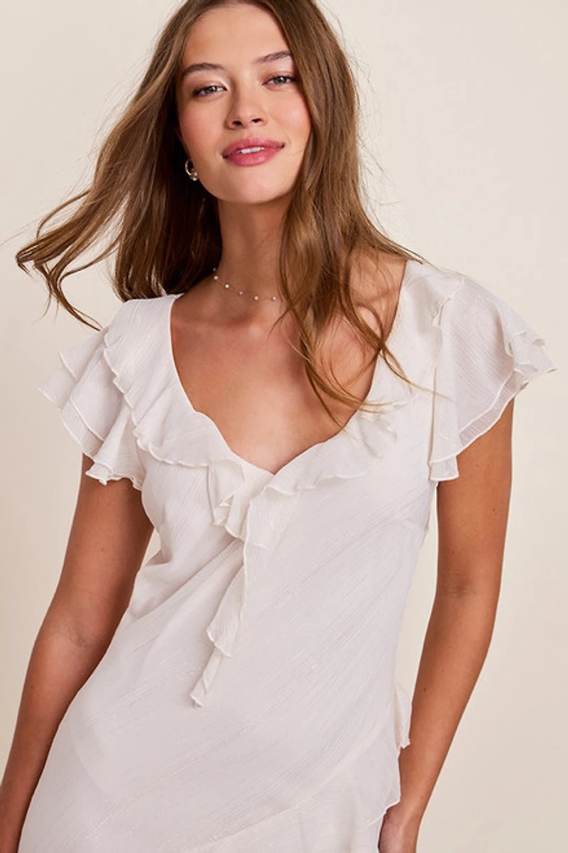 Amelia Ruffle Maxi Dress