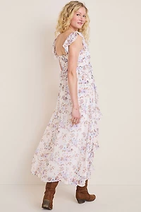 Rachel Ruffle Floral Maxi Dress