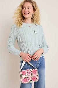 Tina Bubble Flower Pullover Sweater
