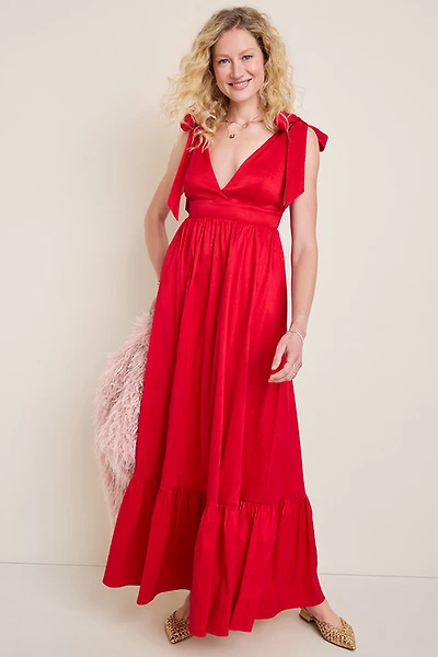 Scarlett Tie Strap Maxi Dress