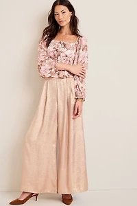 Mary Shimmer Wide Leg Pants