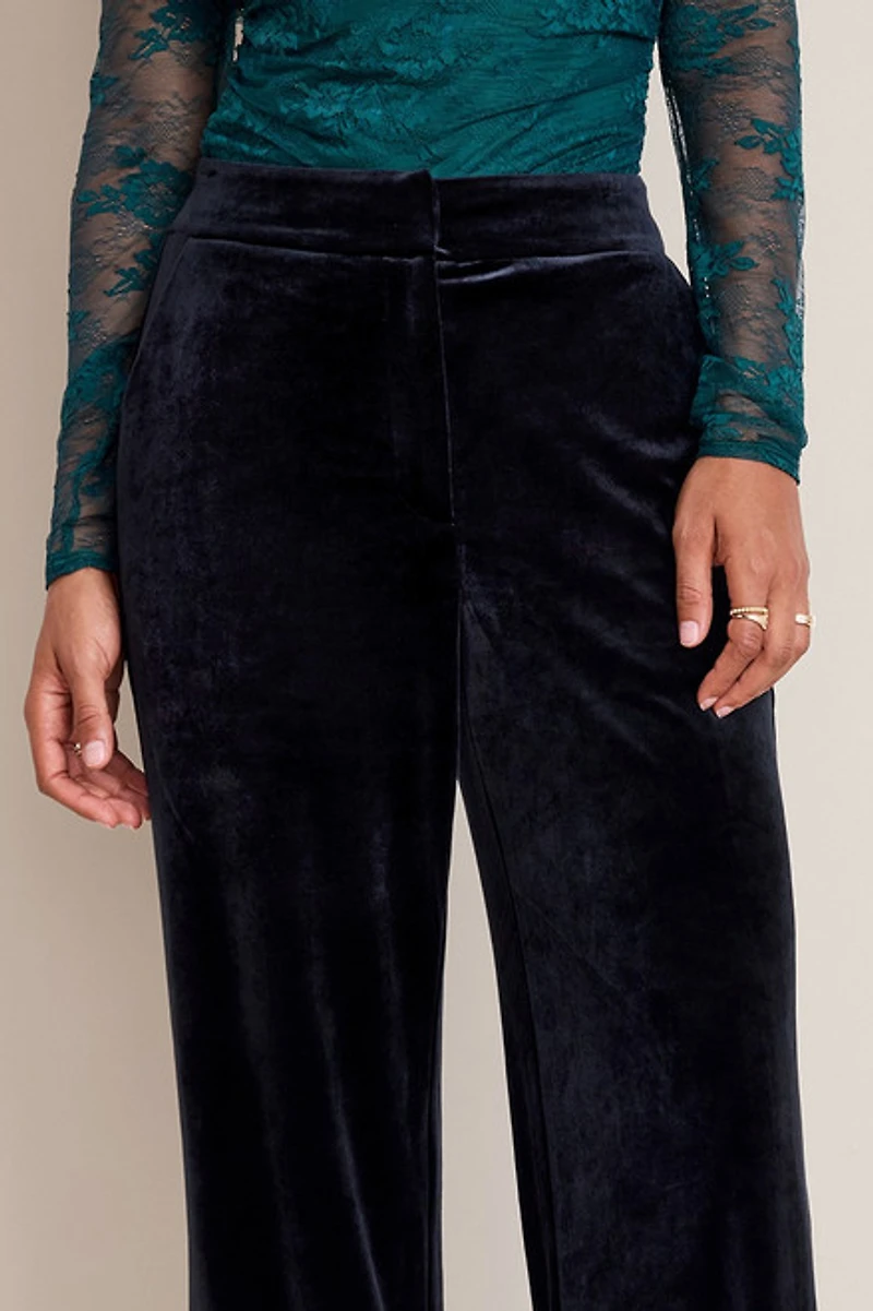 Valerie Velvet Wide Leg Pants