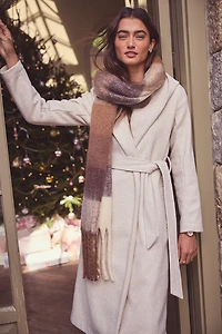 Samantha Hooded Wrap Coat