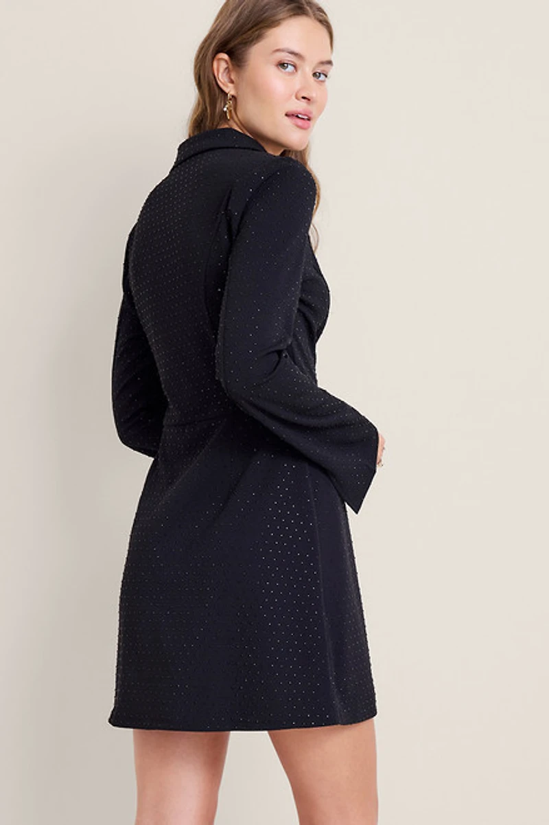 Bobbie Tie Waist Blazer Mini Dress