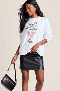 Tinsel And Tinis Graphic Sweatshirt