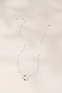 Cluster Charm Necklace Base Silver