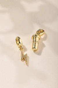 Coffee and Lightning Bolt Charm Set