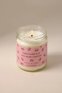 One More Chapter Plum Scented Candle Jar 9oz