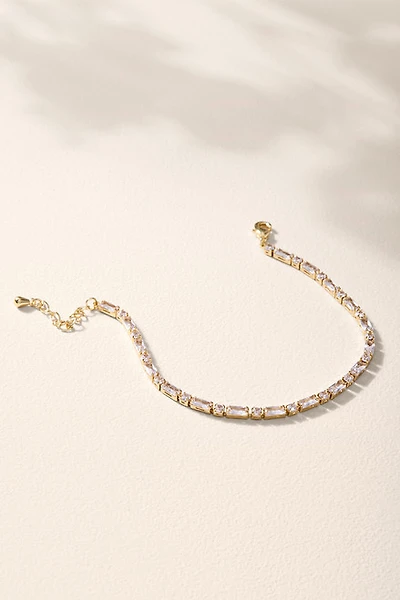 Nancy Gold Faceted Strand Bracelet