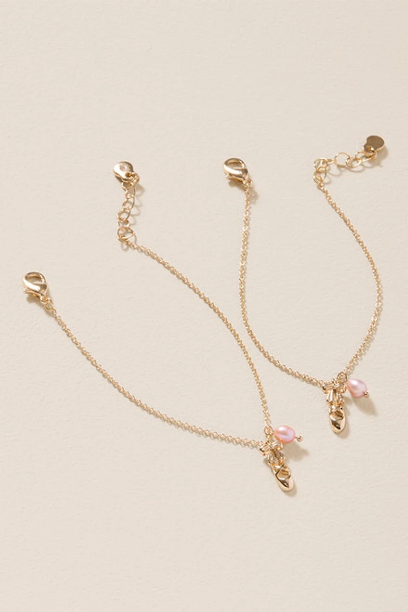 Claudia Ballet Pendant Necklace Set