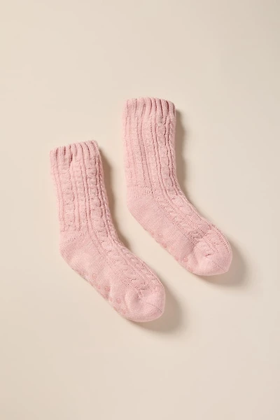 Carrie Cable Knit Slipper Socks