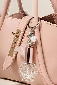 Rose Perfume Bottle Key Chain