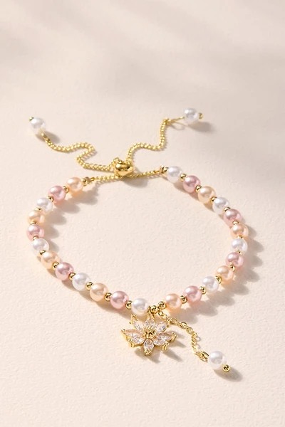 Eva Flower Charm Beaded Bracelet