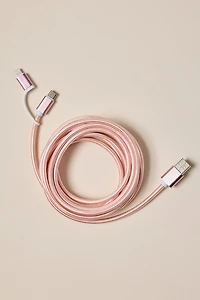 Blush Charging Cable With Adapter