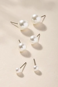 Britney Pearl Stud Earring Set
