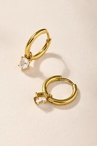 Kate Stainless Steel Gold Huggie Earrings