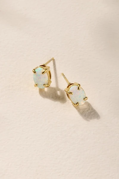 Julia Stainless Steel Opal Stud Earrings