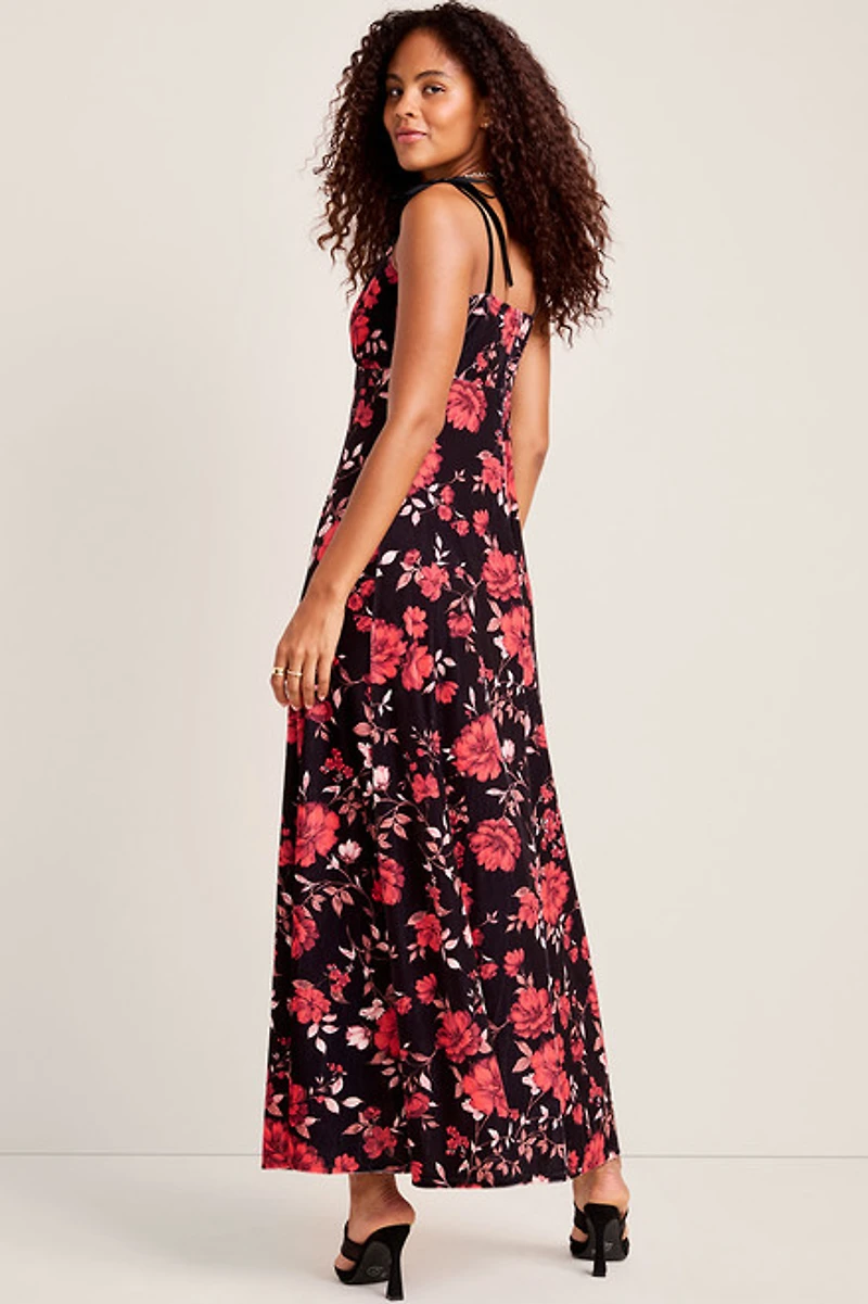 Lolla Floral Velvet Maxi Dress