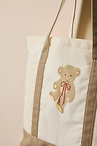 Teddy Bear Canvas Tote Bag